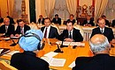 Russian-Indian talks in expanded format.