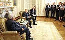 Встреча с Президентом Палестины Махмудом Аббасом.