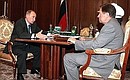 Рабочая встреча с Министром регионального развития Владимиром Яковлевым.