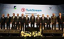Церемония завершения строительства морского участка газопровода «Турецкий поток».