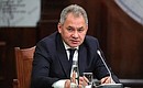 President of the Russian Geographical Society, Defence Minister Sergey Shoigu.