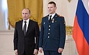 Знаком отличия – Георгиевским крестом IV степени награждён младший сержант Александр Аншуков.
