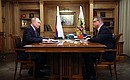 Meeting with Governor of the Chelyabinsk Region Alexei Teksler.