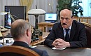 Рабочая встреча с временно исполняющим обязанности Президента Дагестана Рамазаном Абдулатиповым.