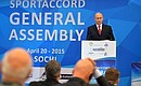 General Assembly of the SportAccord International Convention.