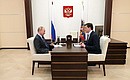 С временно исполняющим обязанности губернатора Нижегородской области Глебом Никитиным.
