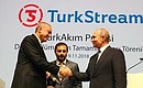 Ceremony marking the completion of TurkStream gas pipeline’s offshore section.