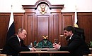 С главой Чеченской Республики Рамзаном Кадыровым.