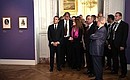 Vladimir Putin and French President Emmanuel Macron toured the exhibition Peter the Great: A Tsar in France, 1717, at the Grand Trianon of the National Museum of the Palace of Versailles.