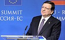 European Commission President Jose Manuel Barroso during a joint news conference following the Russia-EU summit.