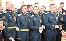 Meeting with graduates of higher military schools. Photo: RIA Novosti