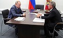 Working meeting with Head of the Republic of Tatarstan Rustam Minnikhanov.