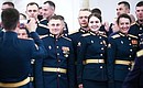Встреча с выпускниками военных вузов. Фото ТАСС