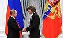 Presentation of state decorations. Singer and composer Dmitry Malikov is awarded the Order of Friendship.