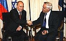 Встреча с Президентом Израиля Моше Кацавом.