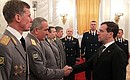Церемония представления офицеров по случаю их назначения на вышестоящие командные должности и присвоения им высших воинских (специальных) званий.