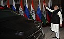 Премьер-министр Индии Нарендра Моди по окончании российско-индийских переговоров.