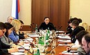 Presidential Commissioner for Children’s Rights Anna Kuznetsova chaired the first meeting of the interdepartmental working group on international aspects of protecting children’s rights.