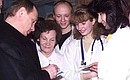 With the medical personnel of the Petrozavodsk children hospital.