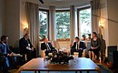 В ходе встречи с Президентом Финляндской Республики Саули Ниинистё.