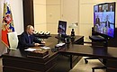 Meeting on economic issues (via videoconference),