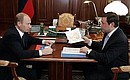 Встреча с губернатором Красноярского края Александром Хлопониным.