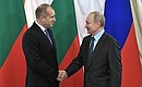 With President of Bulgaria Rumen Radev.