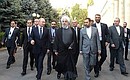With President of Iran Hassan Rouhani.