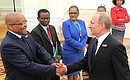 Meeting with President of South Africa Jacob Zuma. Photo: may9.ru