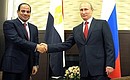 С Президентом Египта Абдельфаттахом Сиси.