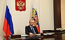 Vladimir Putin attended, via videoconference, the opening ceremony for a new large-scale pharmaceutical substances facility at the BratskChemSyntez factory of the Pharmasyntez Group of Companies.