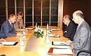 President Putin meeting President Ahmet Necdet Sezer of Turkey.