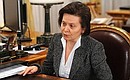 Governor of Khanty-Mansi Autonomous Area – Yugra Natalya Komarova.