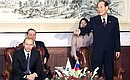 President Putin with South Korean National Assembly Speaker Lee Man-sup.