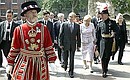 President Putin visiting the Tower of London. 