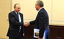 With Rostelecom President Sergei Kalugin.