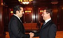 С Премьер-министром Ливана Саадом Харири.