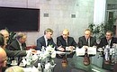 Встреча с учеными Института ядерной физики Сибирского отделения Российской академии наук.