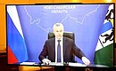 Governor of the Novosibirsk Region Andrei Travnikov (meeting via videoconference).
