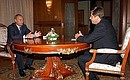 Talks with Bulgarian President Georgi Parvanov.