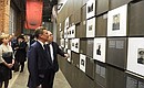 Chief of Staff of the Presidential Executive Office Sergei Ivanov at the exhibition Jews in the Great Patriotic War at the Jewish Museum and Tolerance Centre.