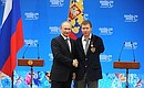 Meeting with XI Winter Paralympics medallists. Vladislav Lekomtsev, who won two gold medals and three bronze medals in biathlon and cross-country skiing, was awarded the Order for Services to the Fatherland IV degree.