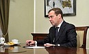 Председатель Правительства Дмитрий Медведев. Фото Дмитрия Астахова
