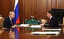 С губернатором Орловской области Андреем Клычковым.