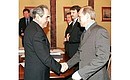 Заседание президиума Государственного совета. С Президентом Татарстана Минтимером Шаймиевым.