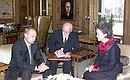 President Vladimir Putin and Adrienne Clarkson, the Governor General of Canada.