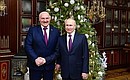 With President of Belarus Alexander Lukashenko after Russian-Belarusian talks in expanded format. Photo: Pavel Bednyakov, RIA Novosti