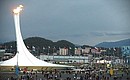 В Олимпийском парке перед началом церемонии закрытия XI Паралимпийских зимних игр. Фото ТАСС