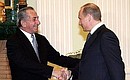 Meeting with President of Cyprus Tassos Papadopoulos.
