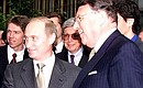 President Putin with Klaus Mangold, President of the Eastern Committee of the German Economy.
